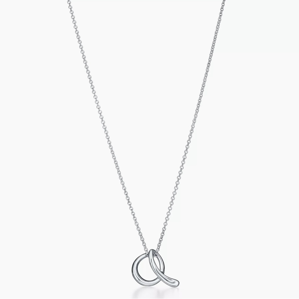 Tiffany & Co. Elsa Peretti® Small Alphabet Pendant in Sterling Silver letter a